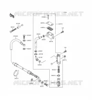 MAITRE CYLINDRE ARRI&Egrave;RE pour Kawasaki KEF300 2000