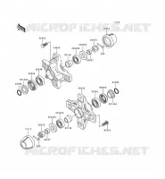 MOYEU AVANT pour Kawasaki KEF300 2000