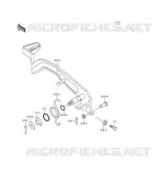 PEDALE DE FREIN pour Kawasaki KEF300 2000