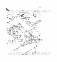 PIECE DE CADRE (COUVERTURE) pour Kawasaki KEF300 2000