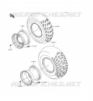 PNEUS pour Kawasaki KEF300 2000
