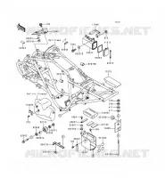 SUPPORT BATTERIE pour Kawasaki KEF300 2000