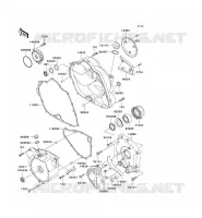 COUVERCLES MOTEUR pour Kawasaki KFX300 2001