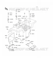 GARDE BOUE ARRI&Egrave;RE pour Kawasaki KFX300 2001