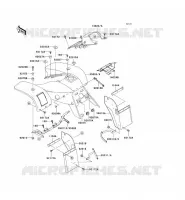GARDE BOUE AVANT pour Kawasaki KFX300 2001