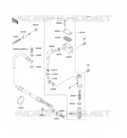 MAITRE CYLINDRE ARRI&Egrave;RE pour Kawasaki KFX300 2001