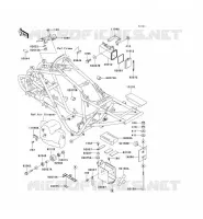 PIECE DE CADRE (COUVERTURE) pour Kawasaki KFX300 2001