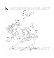 SUPPORT MOTEUR pour Kawasaki KFX300 2001