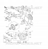ARBRE DE TRANSMISSION/TRANS.FINALE pour Kawasaki KLF220 2002