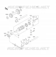 FOURCHETTE/BARRILLET DE SELECTION pour Kawasaki KLF220 2002