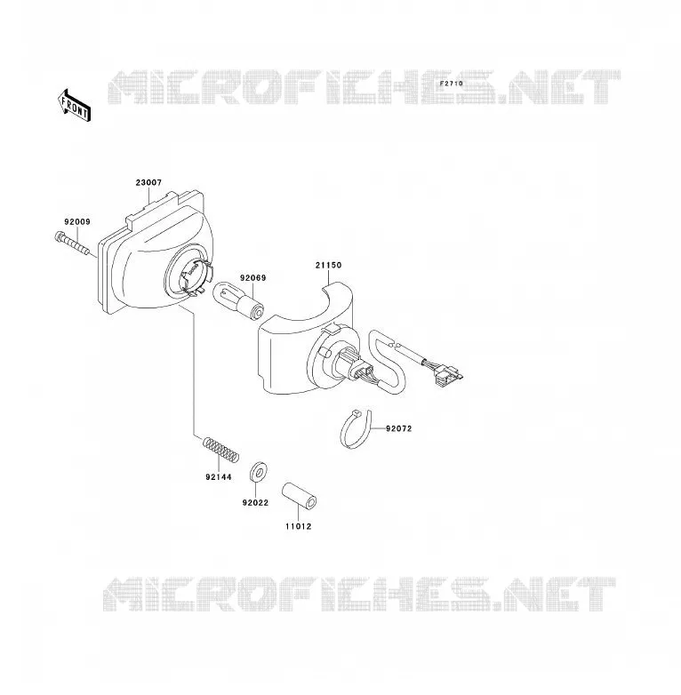 OPTIQUE(S) Kawasaki QUAD 220 2002 KLF220  KLF220-A15