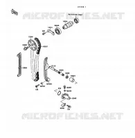 ARBRE A CAME/TENDEUR pour Kawasaki KLF220 1991