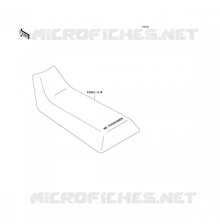 SELLE Kawasaki QUAD 220 1993 KLF220  KLF220-A6