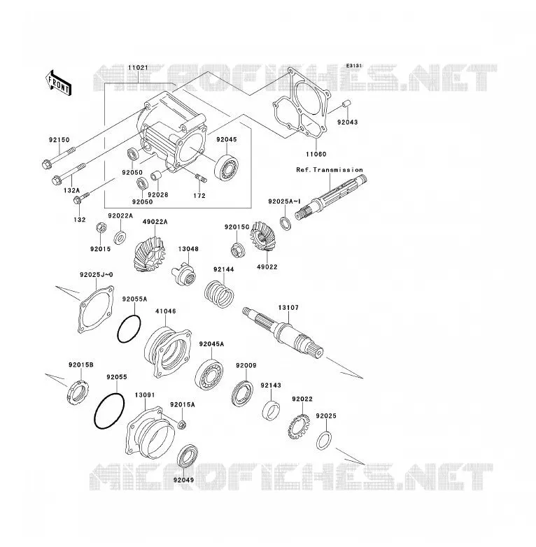 PIGNON CONIQUE AVANT Kawasaki QUAD 220 1994 KLF220  KLF220-A7