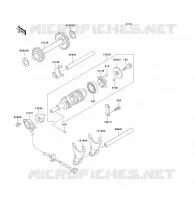 FOURCHETTE/BARRILLET DE SELECTION pour Kawasaki KLF220 1995