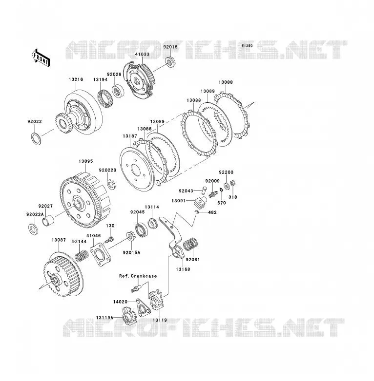 EMBRAYAGE Kawasaki QUAD 220 1996 KLF220  KLF220-A9