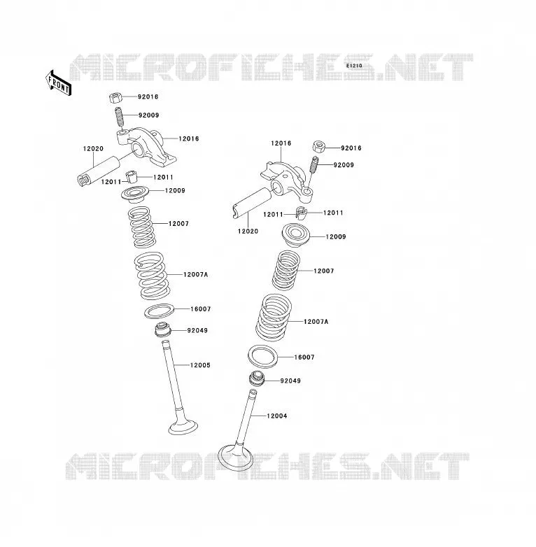 SOUPAPE Kawasaki QUAD 220 1996 KLF220  KLF220-A9