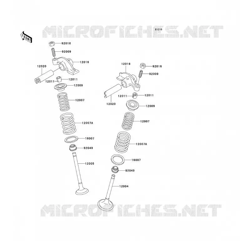 SOUPAPE Kawasaki QUAD 250 2003 KLF250  KLF250-A1