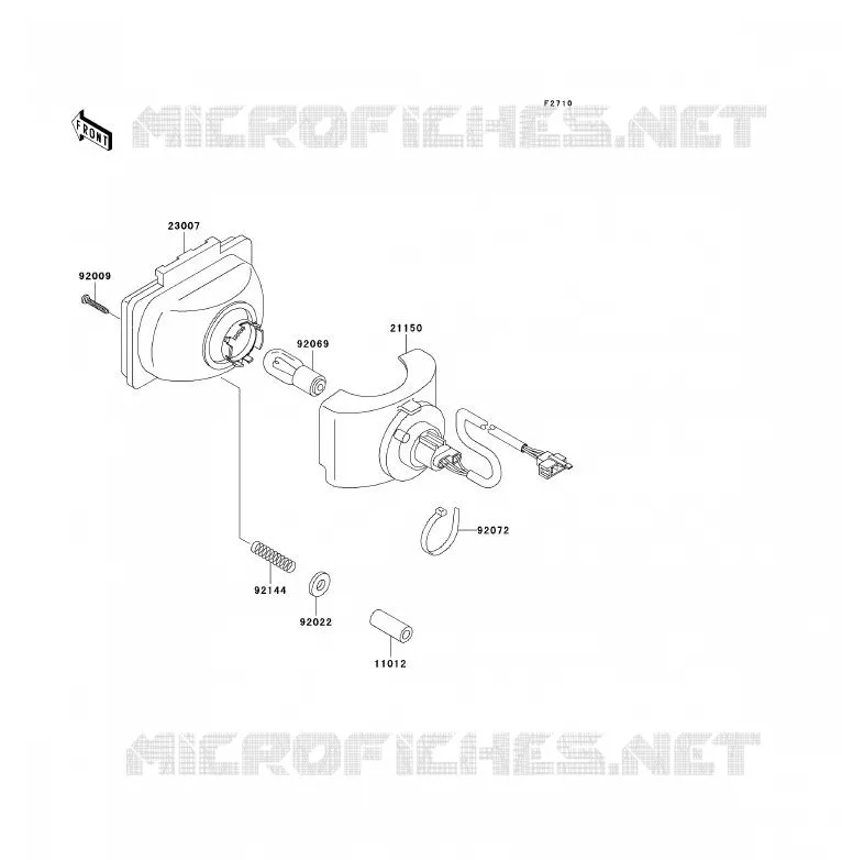 OPTIQUE(S) Kawasaki QUAD 250 2004 KLF250  KLF250-A2