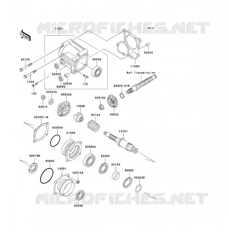 PIGNON CONIQUE AVANT Kawasaki QUAD 250 2004 KLF250  KLF250-A2