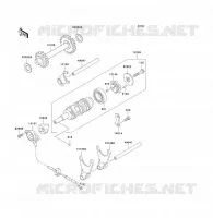 FOURCHETTE/BARRILLET DE SELECTION pour Kawasaki KLF250 2005