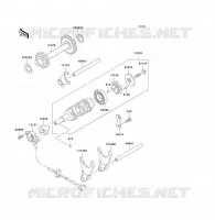 FOURCHETTE/BARRILLET DE SELECTION pour Kawasaki KLF250 2006