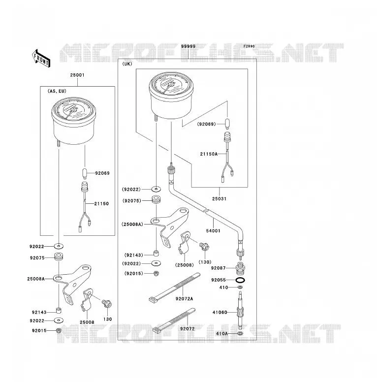 PIECE EN OPTION Kawasaki QUAD 250 2008 KLF250  KLF250A8F