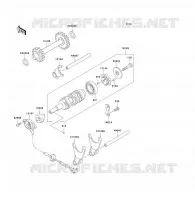 FOURCHETTE/BARRILLET DE SELECTION pour Kawasaki KLF250 2009