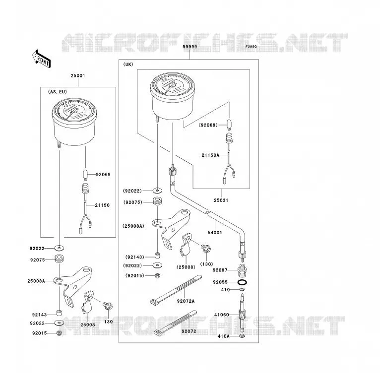 PIECE EN OPTION Kawasaki QUAD 250 2009 KLF250  KLF250A9F