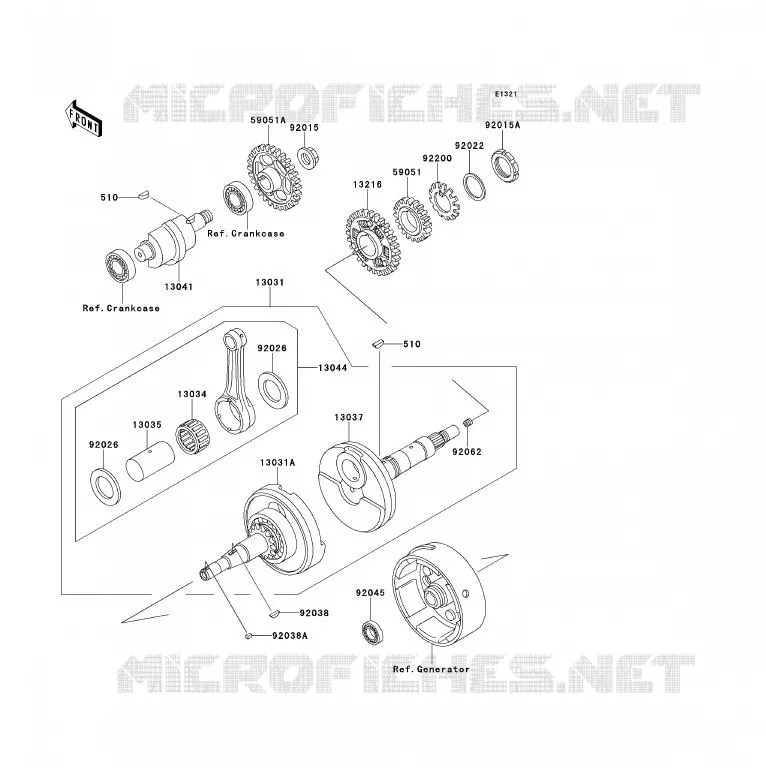 VILEBREQUIN Kawasaki QUAD 300 2000 KLF300  KLF300-B13