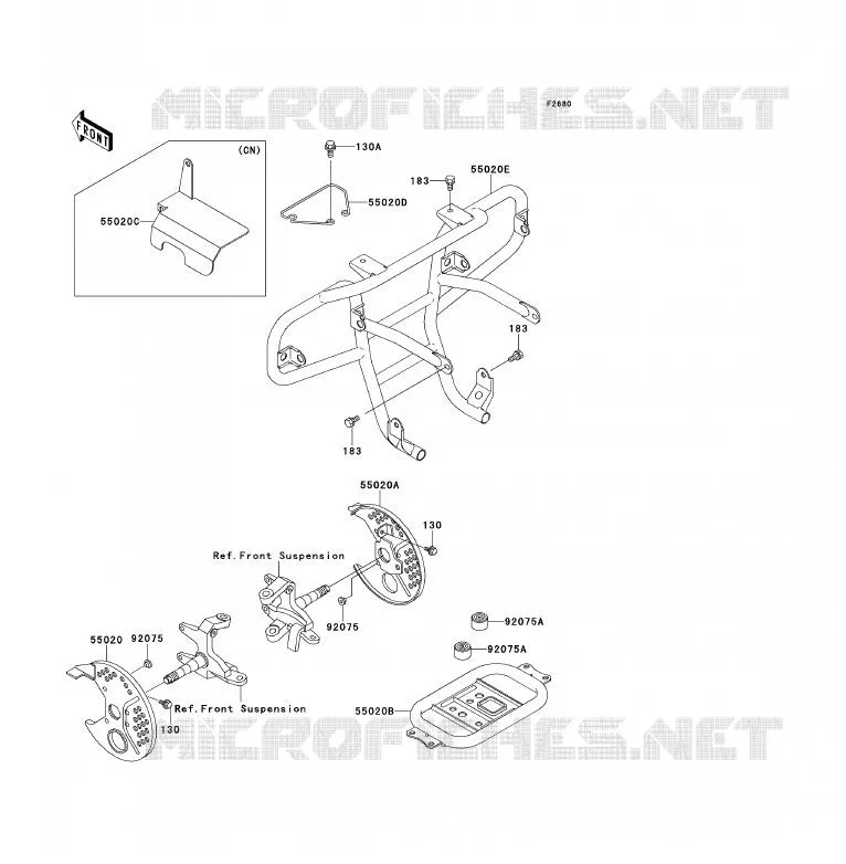 PROTECTION(S) Kawasaki QUAD 300 2001 KLF300  KLF300-B14