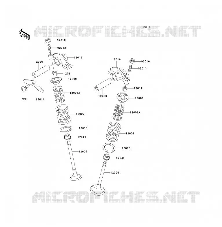 SOUPAPE Kawasaki QUAD 300 2001 KLF300  KLF300-B14