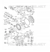 ARBRE DE TRANSMISSION/TRANS.FINALE pour Kawasaki KLF300 2001