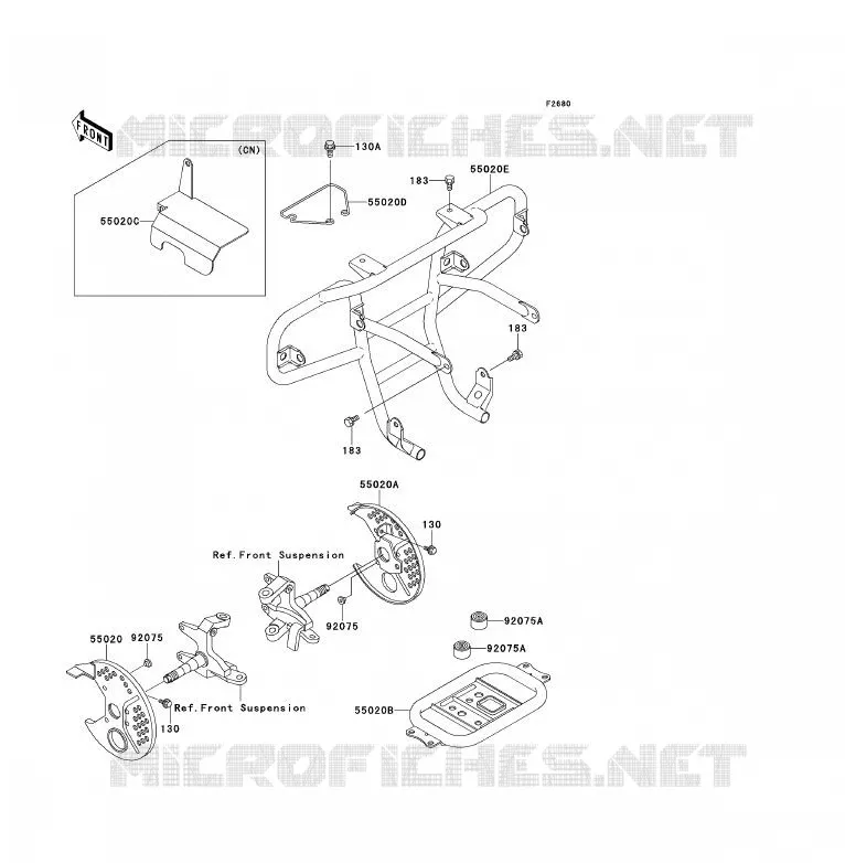 PROTECTION(S) Kawasaki QUAD 300 2001 KLF300  KLF300-B14