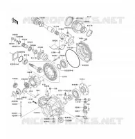 ARBRE DE TRANSMISSION/TRANS.FINALE pour Kawasaki KLF300 2002