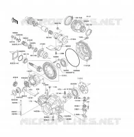 ARBRE DE TRANSMISSION/TRANS.FINALE pour Kawasaki KLF300 2002