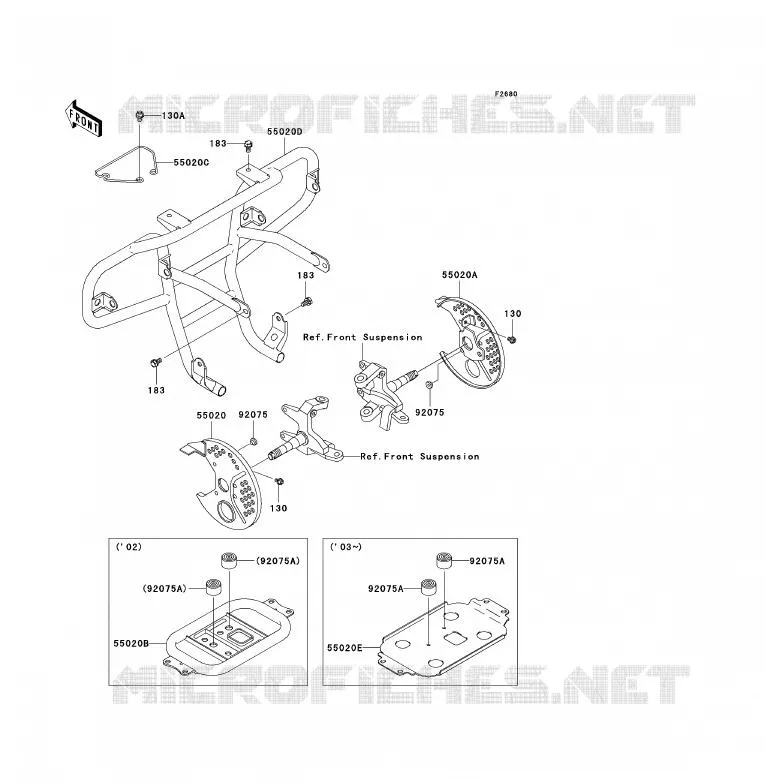PROTECTION(S) Kawasaki QUAD 300 2003 KLF300  KLF300-B16