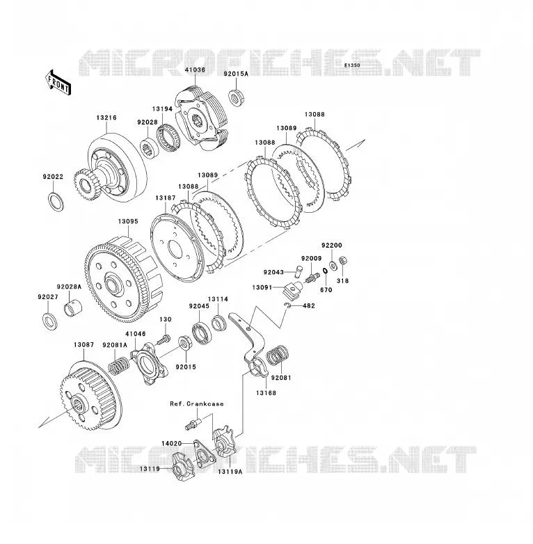 EMBRAYAGE Kawasaki QUAD 300 2003 KLF300  KLF300-B16