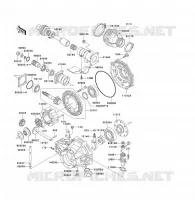 ARBRE DE TRANSMISSION/TRANS.FINALE pour Kawasaki KLF300 2003