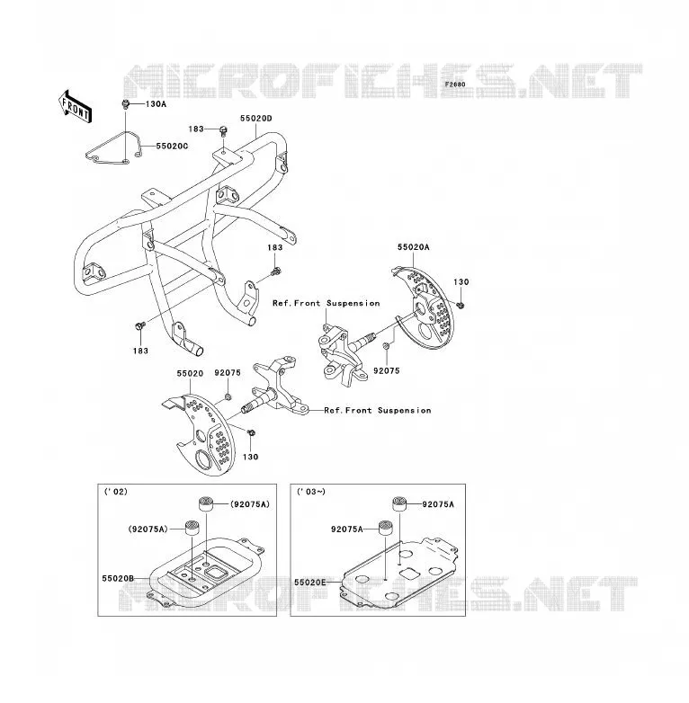 PROTECTION(S) Kawasaki QUAD 300 2005 KLF300  KLF300-B18