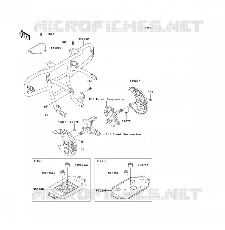 PROTECTION(S) Kawasaki QUAD 300 2005 KLF300  KLF300-B18