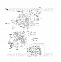 CARTER MOTEUR(S) pour Kawasaki KLF300 1989