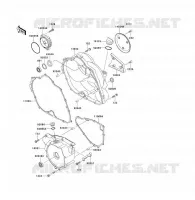 COUVERCLES MOTEUR pour Kawasaki KLF300 1989
