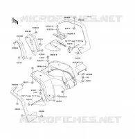 GARDE BOUE AVANT pour Kawasaki KLF300 1989