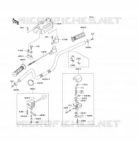 GUIDON pour Kawasaki KLF300 1989