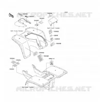 LABEL pour Kawasaki KLF300 1989
