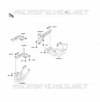 REPOSE PIED pour Kawasaki KLF300 1989