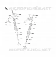 SOUPAPE pour Kawasaki KLF300 1989