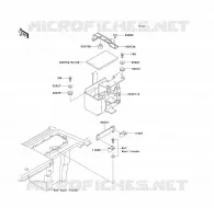 SUPPORT BATTERIE pour Kawasaki KLF300 1989