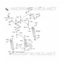 SUSPENSION ARRI&Egrave;RE pour Kawasaki KLF300 1989